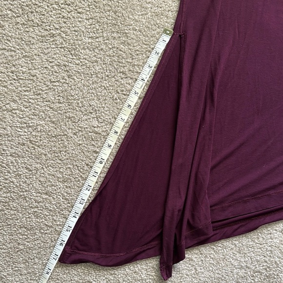 Lululemon Short Sleeve Asymmetrical V Neck Shirt Merlot Women’s S/M? - Picture 4 of 5